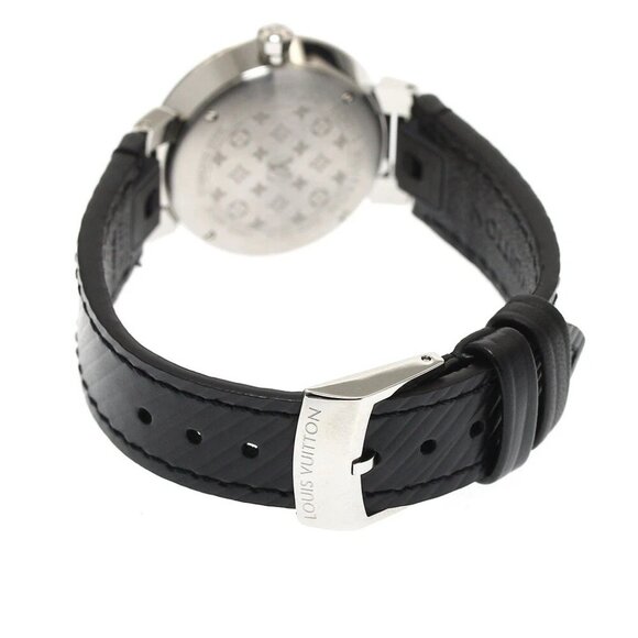 LOUIS VUITTON Tambour Slim PM QA143 11P diamond black Dial Quartz Ladies - Picture 4 of 12